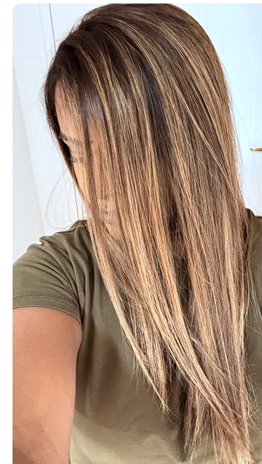 Balayage hair result